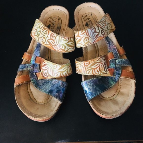Spring Step L'Artiste Caiman Slide Sandal, Womans Size US 9.5 EU 40 - Picture 5 of 11